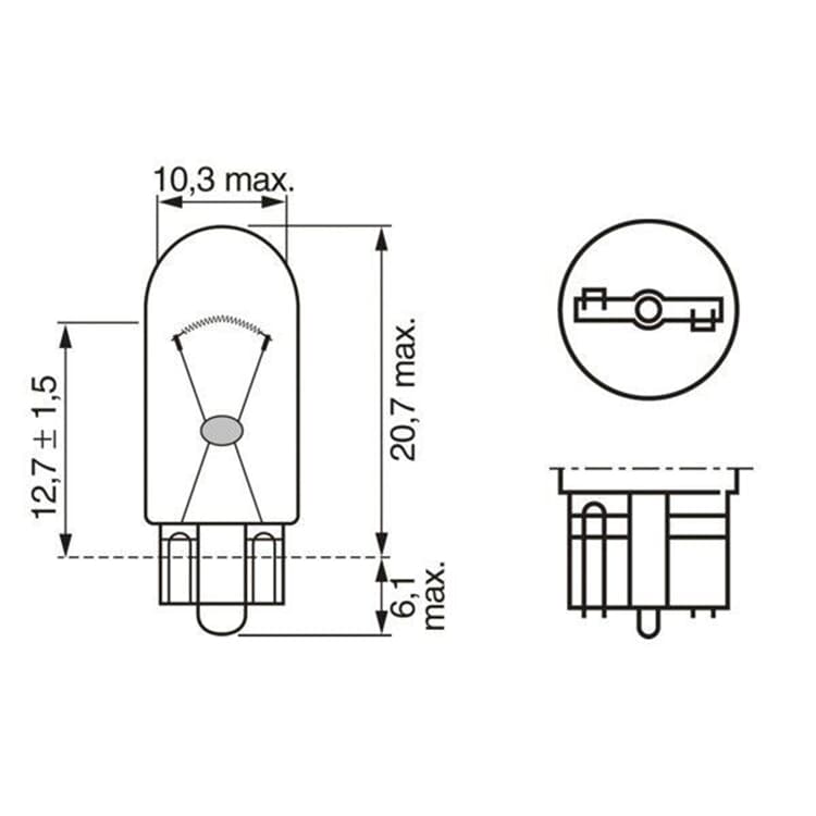 Bosch Gl?hlampe Audi BMW Fiat Hyundai Mercedes Opel Seat Skoda VW von BOSCH