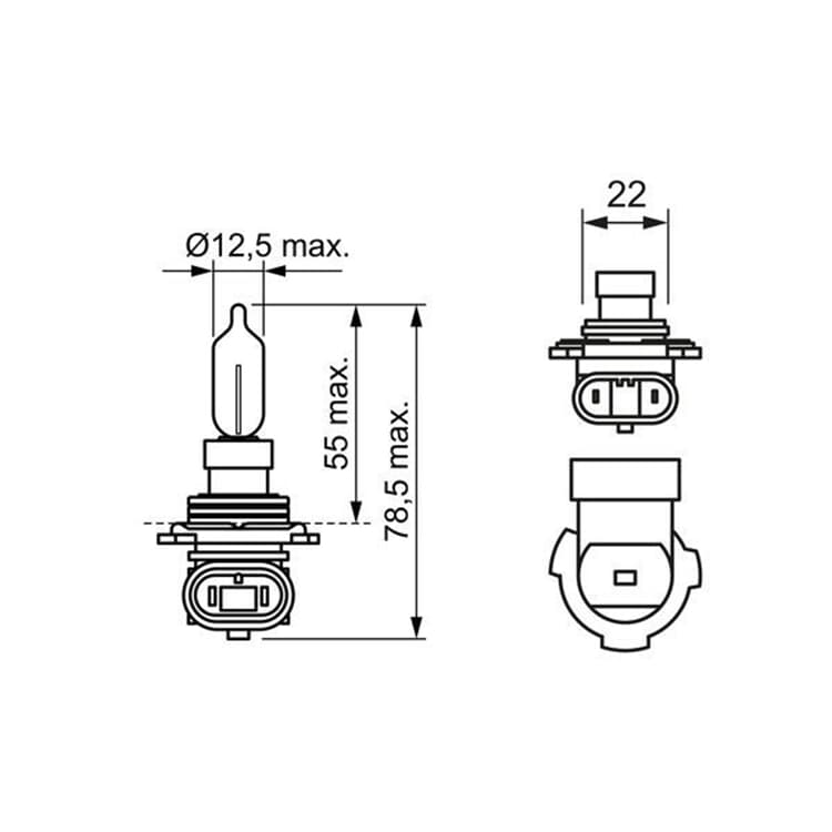 Bosch Gl?hlampe Chrysler Fiat Hyundai Jeep Opel Peugeot Toyota von BOSCH