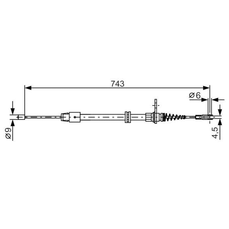 Bosch Handbremsseil hinten Mercedes C-Klasse Cls E-Klasse von BOSCH