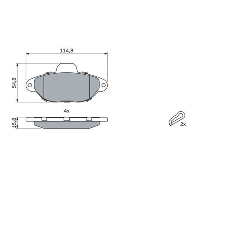 Bosch Handbremsseil hinten links Mercedes A-Klasse B-Klasse von BOSCH