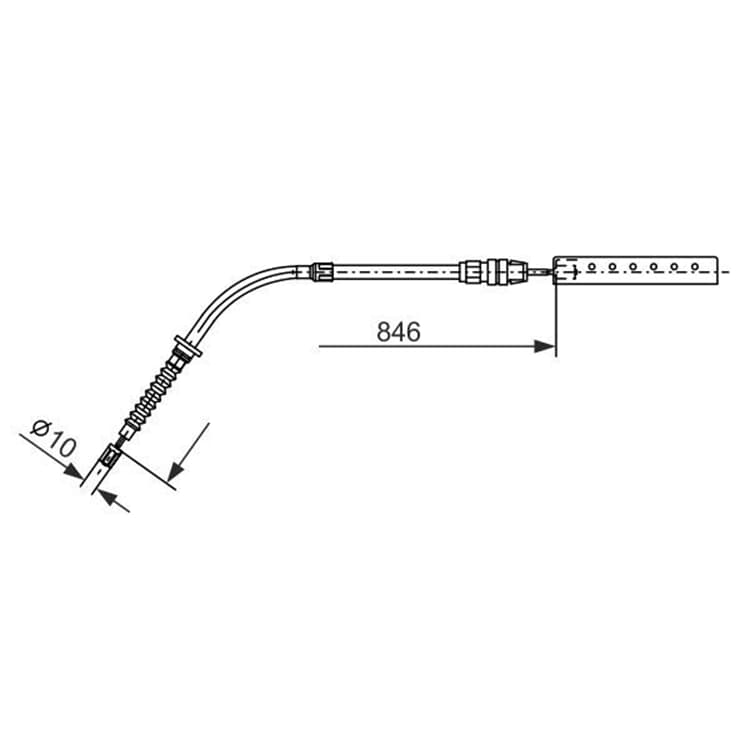 Bosch Handbremsseil hinten links Mini Mini von BOSCH