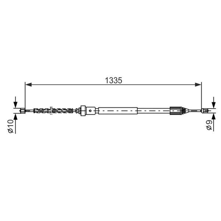 Bosch Handbremsseil hinten links Renault Clio Thalia von BOSCH