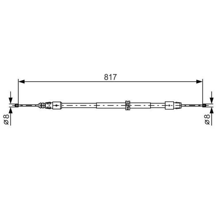 Bosch Handbremsseil hinten links rechts Mercedes Gl-Klasse M-Klasse von BOSCH