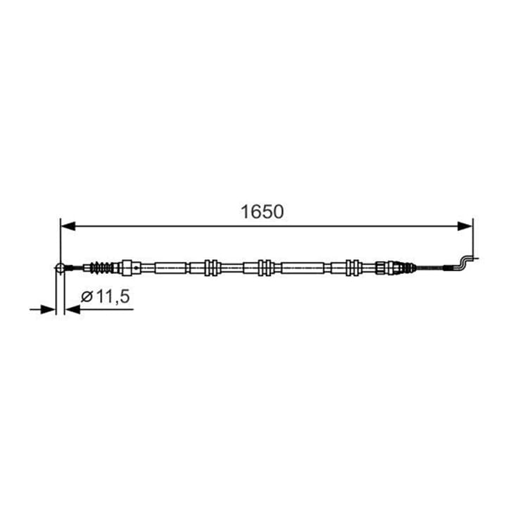 Bosch Handbremsseil hinten links rechts VW California Multivan Transporter von BOSCH