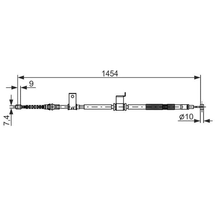 Bosch Handbremsseil hinten rechts Chevrolet Captiva Opel Antara von BOSCH