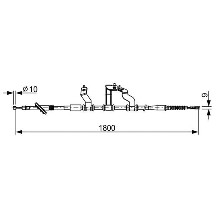 Bosch Handbremsseil hinten rechts Hyundai Tucson von BOSCH