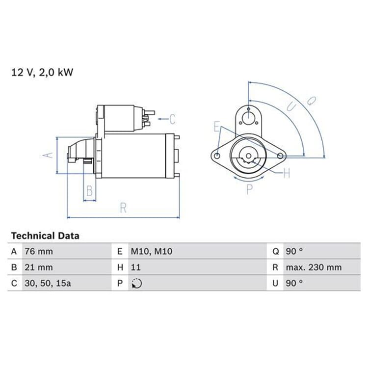 Bosch Starter BMW 3er 5er 7er X3 X5 von BOSCH