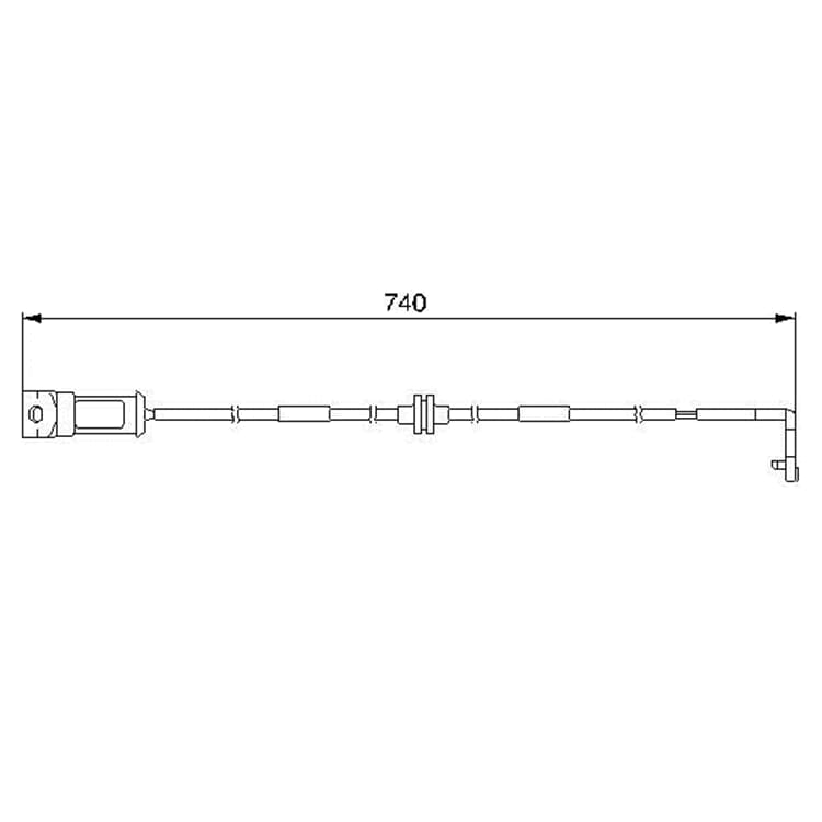 Bosch Warnkontakt f?r Bremsbelagv Opel Omega B von BOSCH