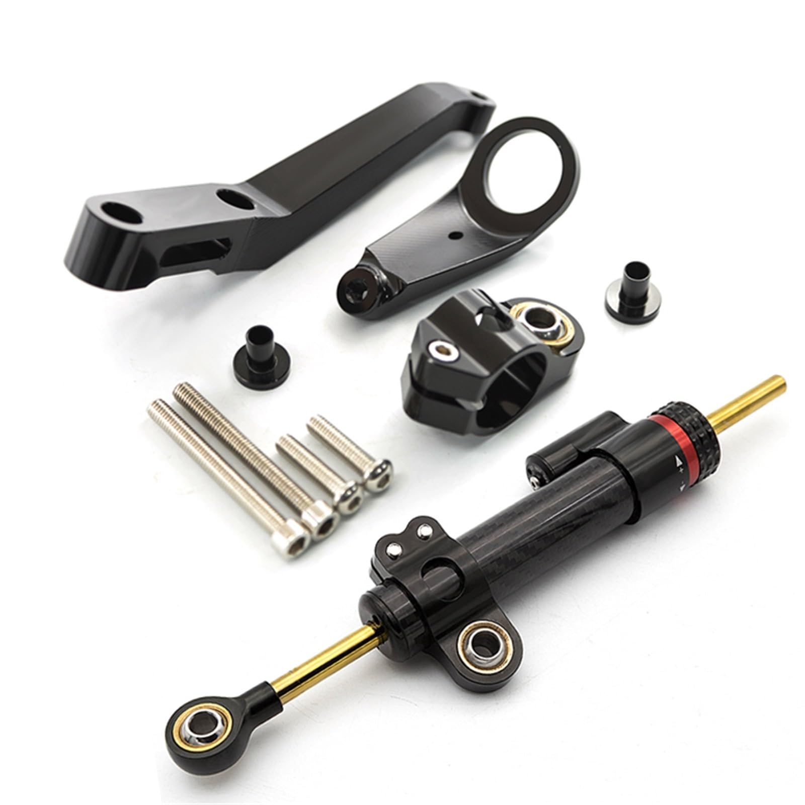 Faser Carbon Lenkungsdämpfer Stabilisator Motorrad Für H┐onda CBR954RR CBR954 RR C┐BR 954RR Dämpfer Halterung Halterung Unterstützung Kit Motorrad Lenkungsdämpfer(Damper n Bracket d) von BOSDF