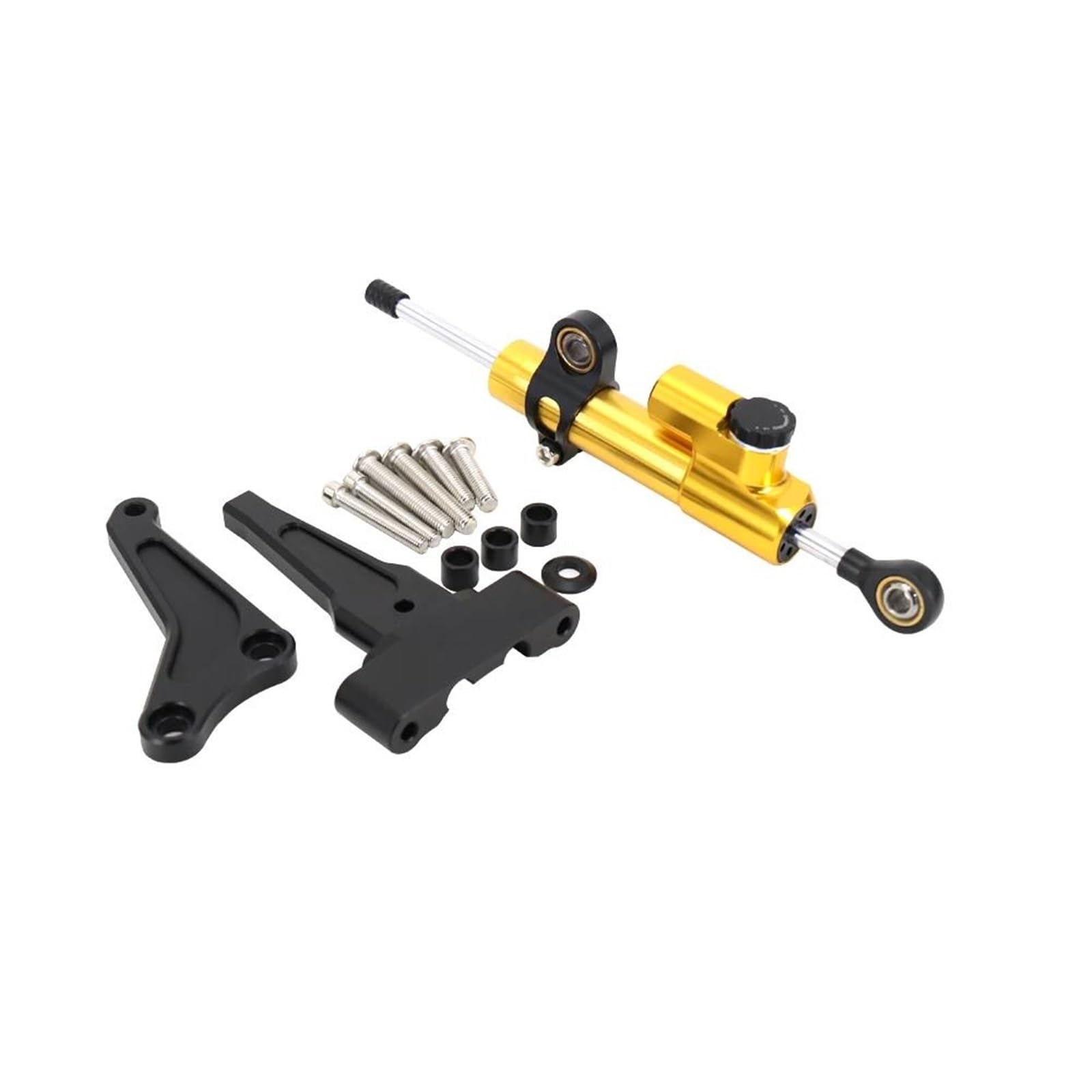 Für 1200RS 1200 rs Lenkungsdämpfer-Stabilisator und Halterungsmontage-Faser-Carbon-Kit für 765RS 765R 765 rs 765 r Motorrad Lenkungsdämpfer(K) von BOSDF