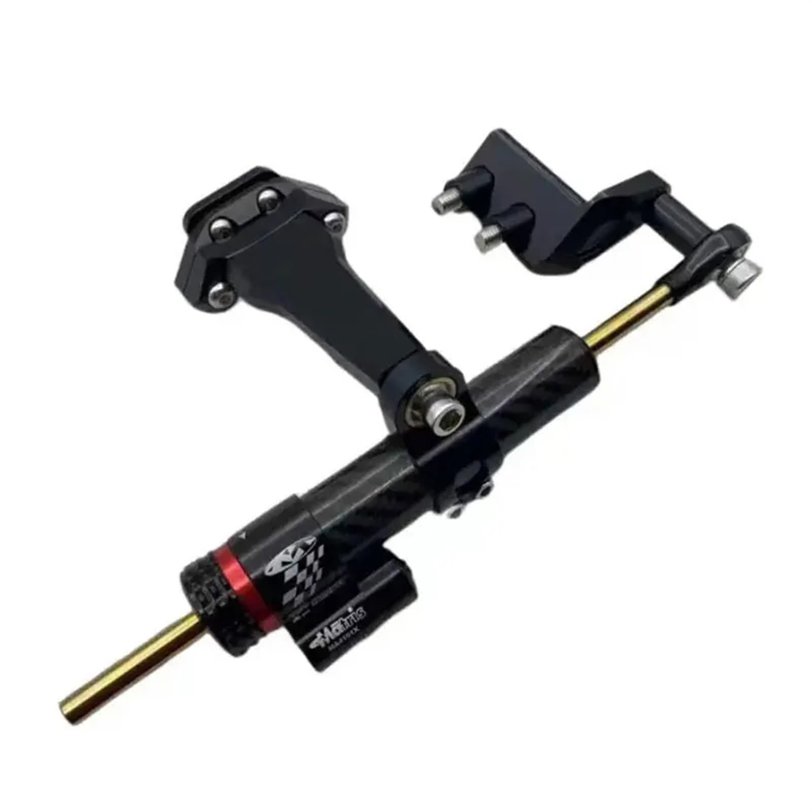 Für CFMOTO 450SR 450 SR Motorrad Directional Dämpfer Stoßdämpfer Stabilisator Lenkung Dämpfer mit Halterung Motorrad Lenkungsdämpfer(A) von BOSDF