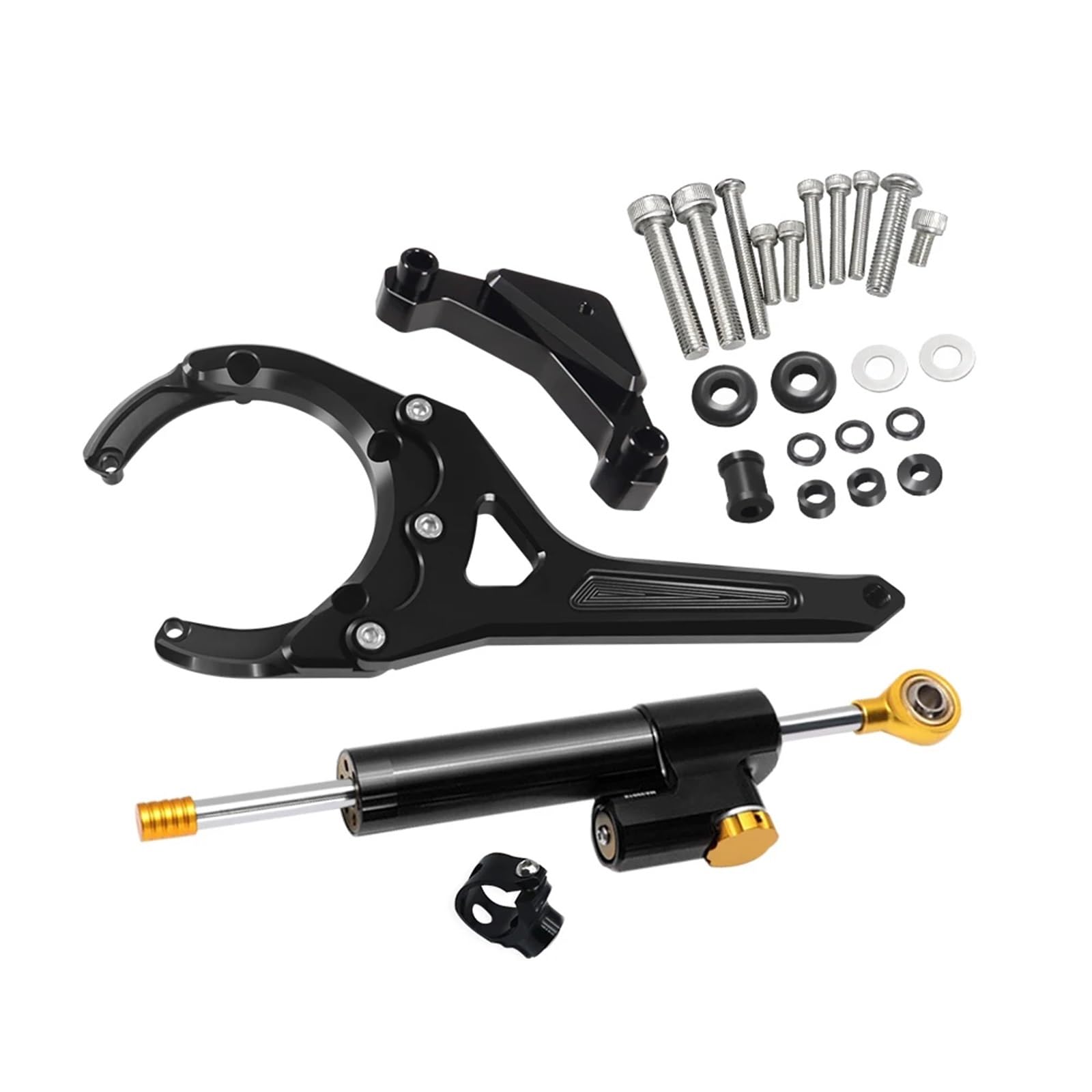 Für GSX-S1000GT Zubehör Lenkungsdämpfer Stabilisator Halterung Unterstützung Montagesatz GSXS 1000 GT 1000GT Gsx S1000t 2022 2023 Motorrad Lenkungsdämpfer(A) von BOSDF