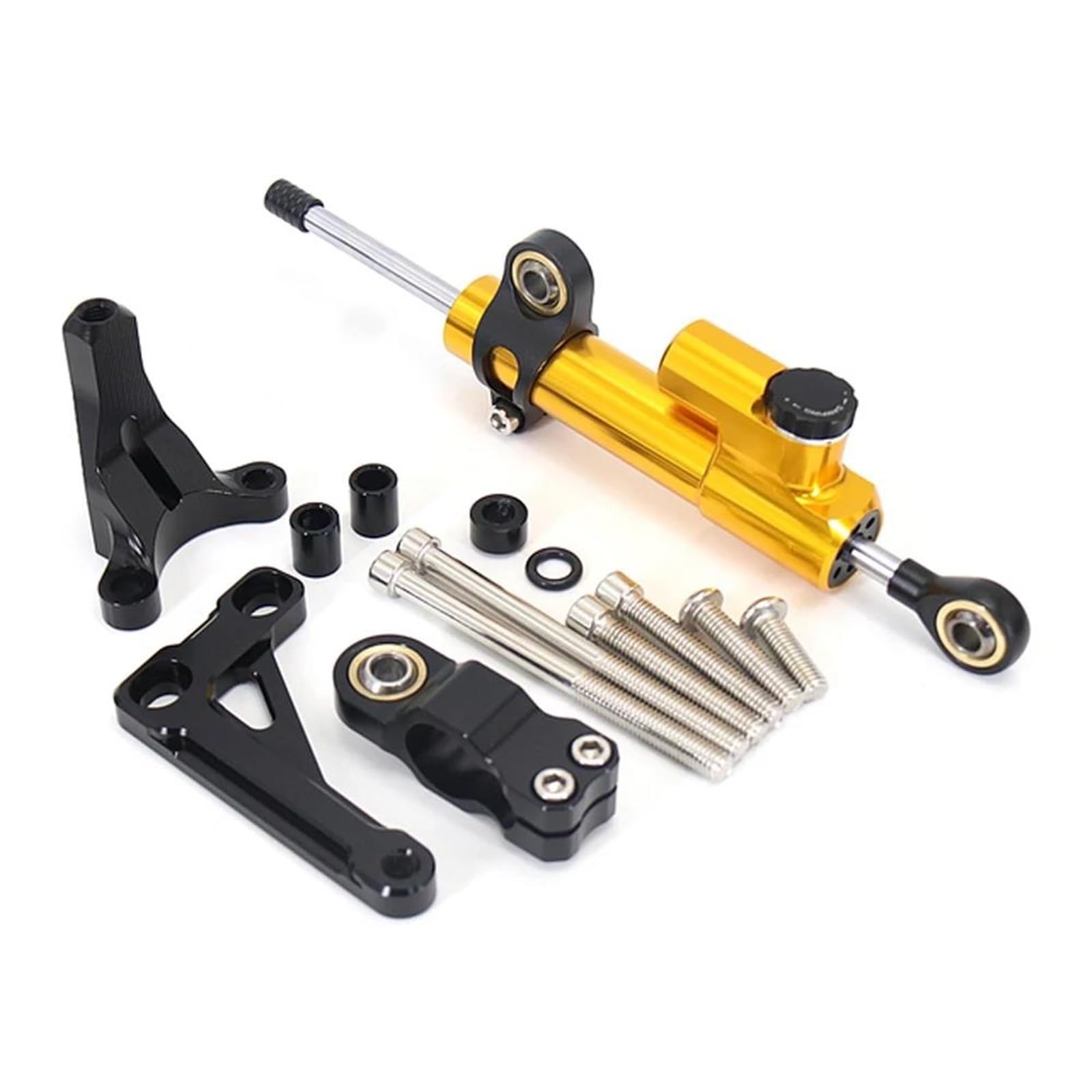 Für H┐ONDA CB 1000R CB1000R CB1000R 2018 2019 2020 2021 2022 2023 Motorrad Lenkstabilisator Dämpfer Kit Montagehalterung Motorrad Lenkungsdämpfer(D) von BOSDF