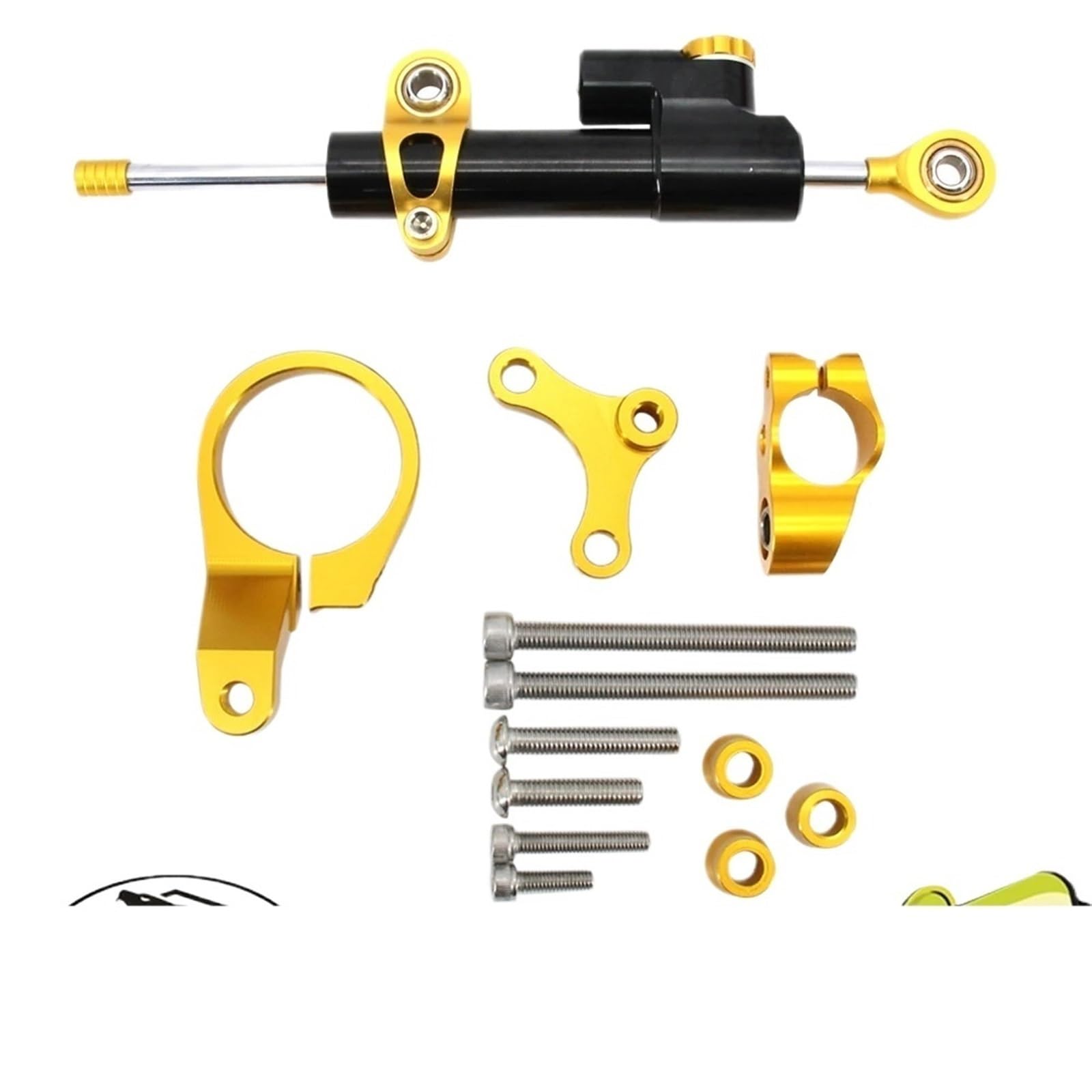 Für H┐ONDA CBR650R c┐br 650r mechanische Vibrationsdämpfung Stoßdämpfer Motorrad Lenkstabilisator Dämpfer Halterung Montagesatz Motorrad Lenkungsdämpfer(E) von BOSDF