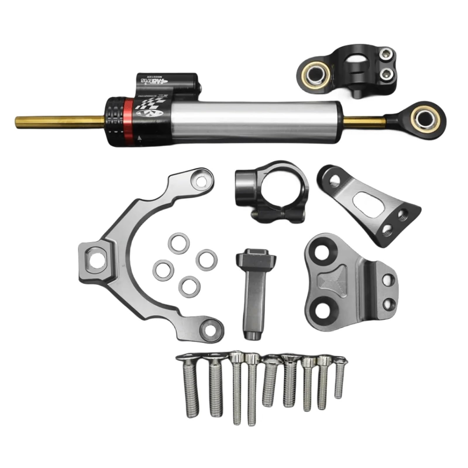 Für K┐AWASAKI Z900 Z 900 2017-2019 2018 Lenkungsdämpferhalterung Stabilisator Linearmontage-Unterstützungssatz Motorrad Motorrad Lenkungsdämpfer(D) von BOSDF