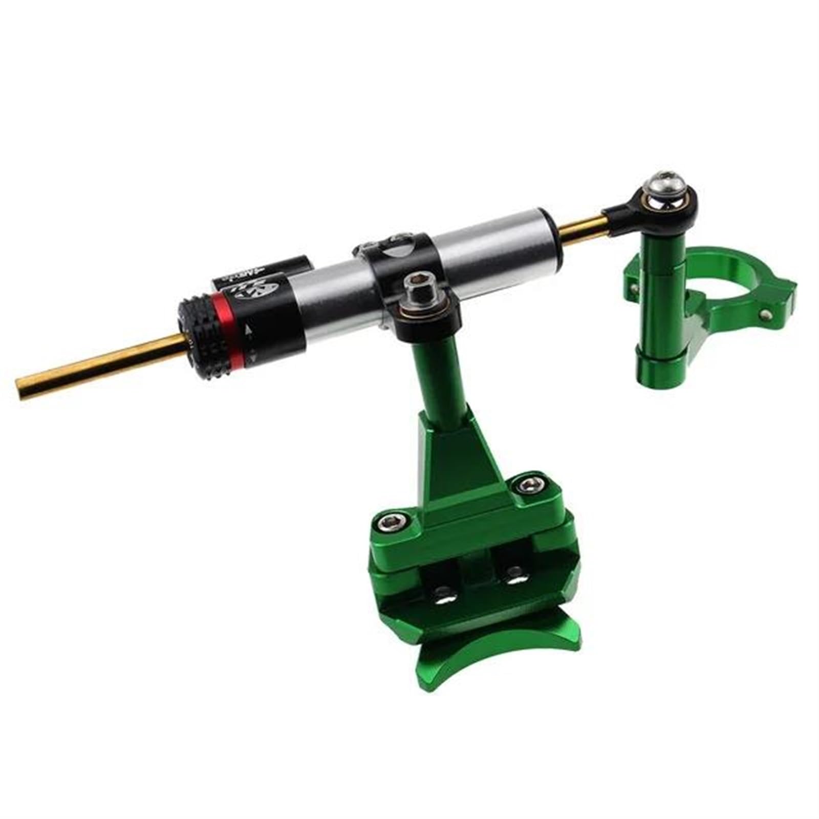 Für K┐awasaki N┐INJA 400 N┐inja400 2018–2019, Verstellbarer Stabilisator, Lenkungsdämpfer mit Halterung, Motorradzubehör Motorrad Lenkungsdämpfer(Green) von BOSDF