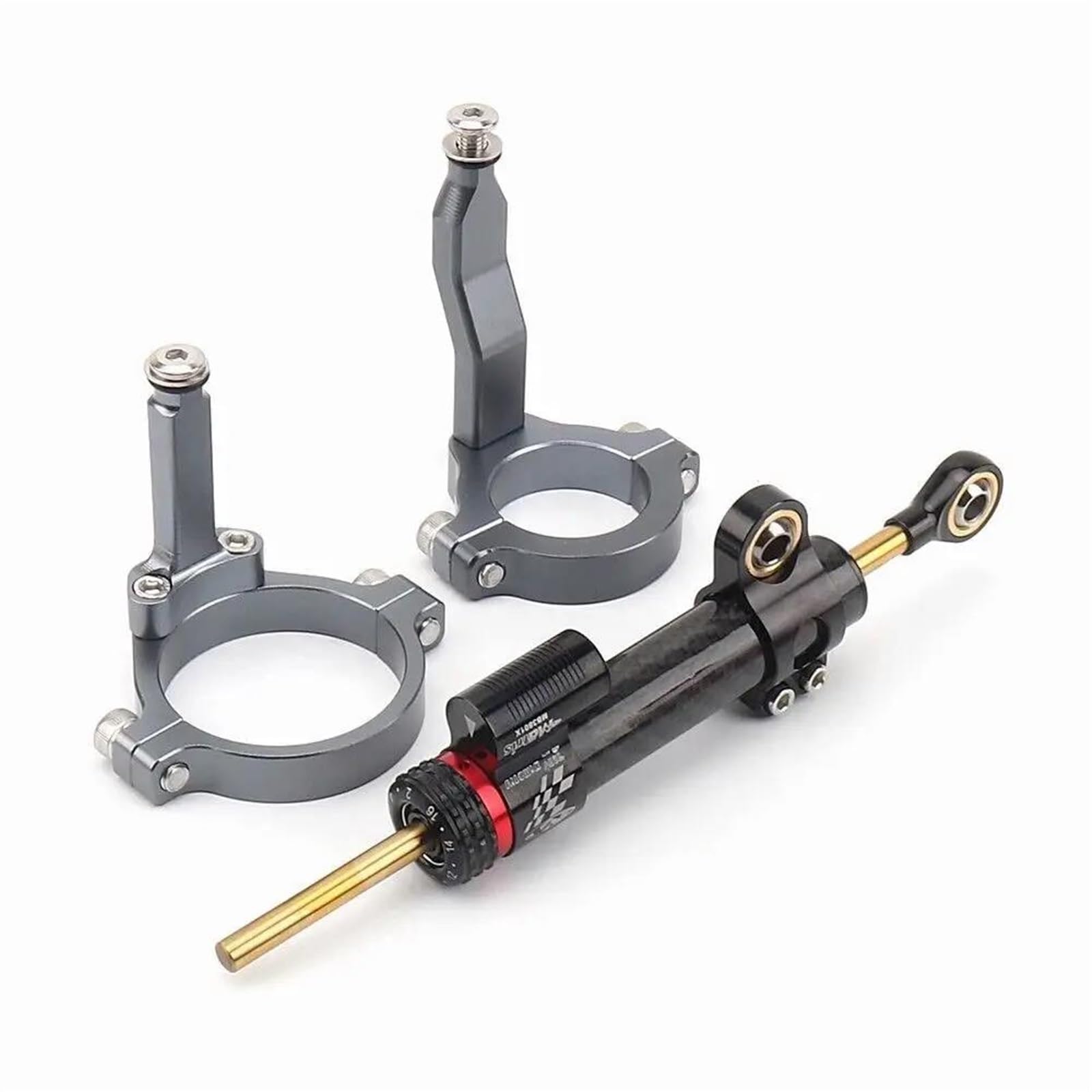 Für K┐awasaki ZX-4R ZX 4R ZX4R ZX-4RR ZX 4RR 2023- Motorrad CNC Stabilisator Lenkungsdämpfer Klemme Montagehalterung Stützsatz Motorrad Lenkungsdämpfer(D) von BOSDF