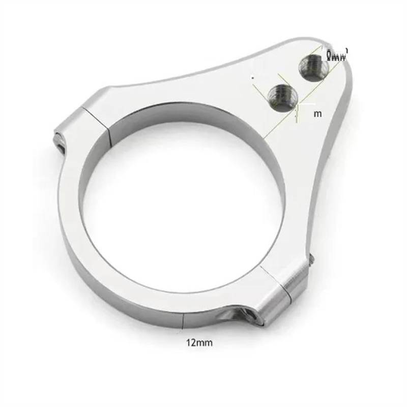 Für Motorrad Elektroroller Lenkungsdämpfer 40mm 50mm 52mm CNC Aluminium Lenkungsdämpfer Gabelhalterung Stützhalter Motorrad Lenkungsdämpfer(52mm) von BOSDF