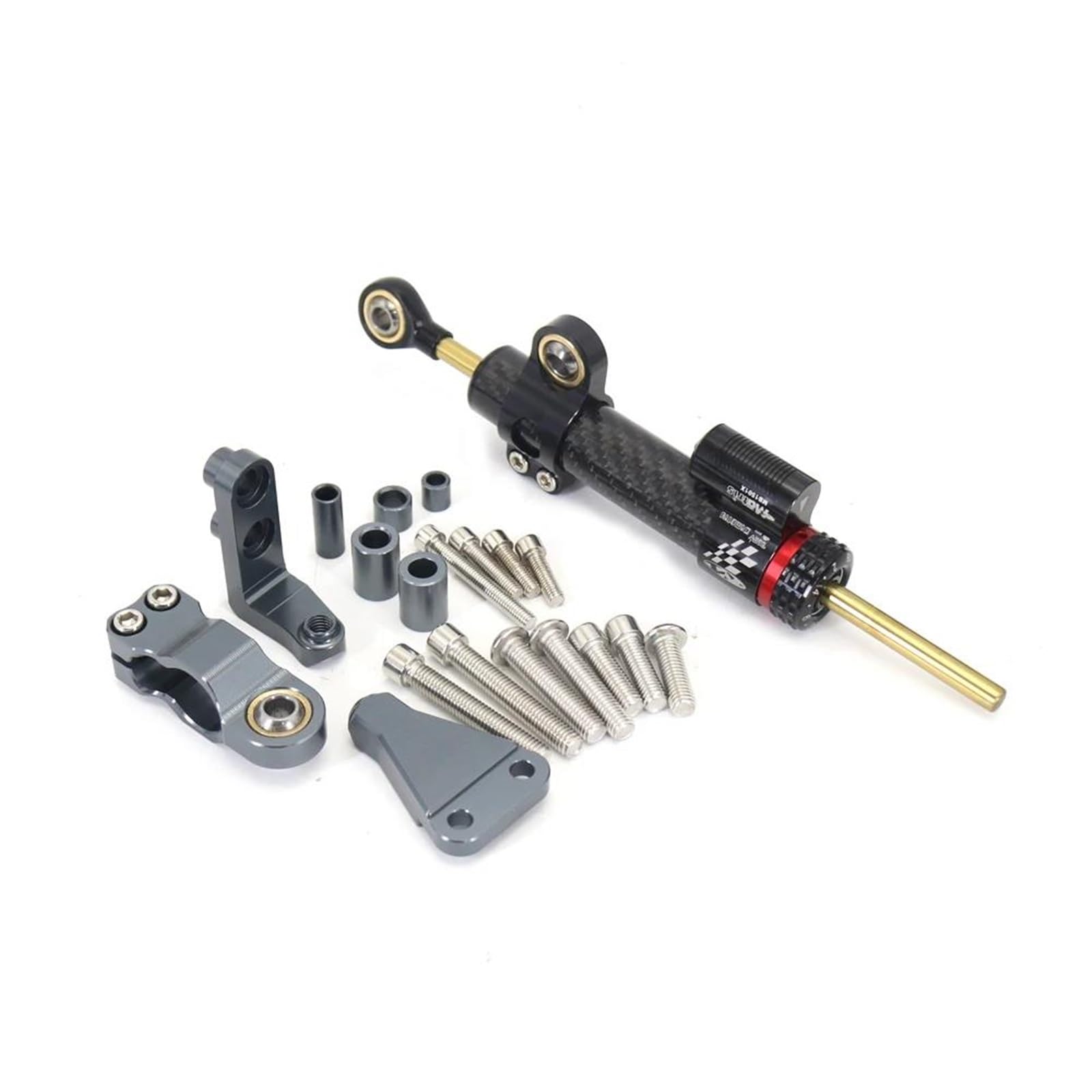 Für RS660 RS 600 Rs660 2021 2022 2023 CNC Motorrad Lenkung Stabilisator Dämpfer Montage Halterung Kit Motorrad Zubehör Motorrad Lenkungsdämpfer(O) von BOSDF