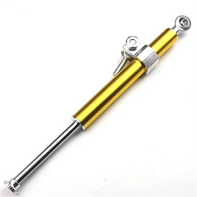 Für Scooter Für Savage Absorber Universal Motocross Zubehör Motorrad Lenkungsstabilisator Dämpfer Motorrad Lenkungsdämpfer(Gold) von BOSDF