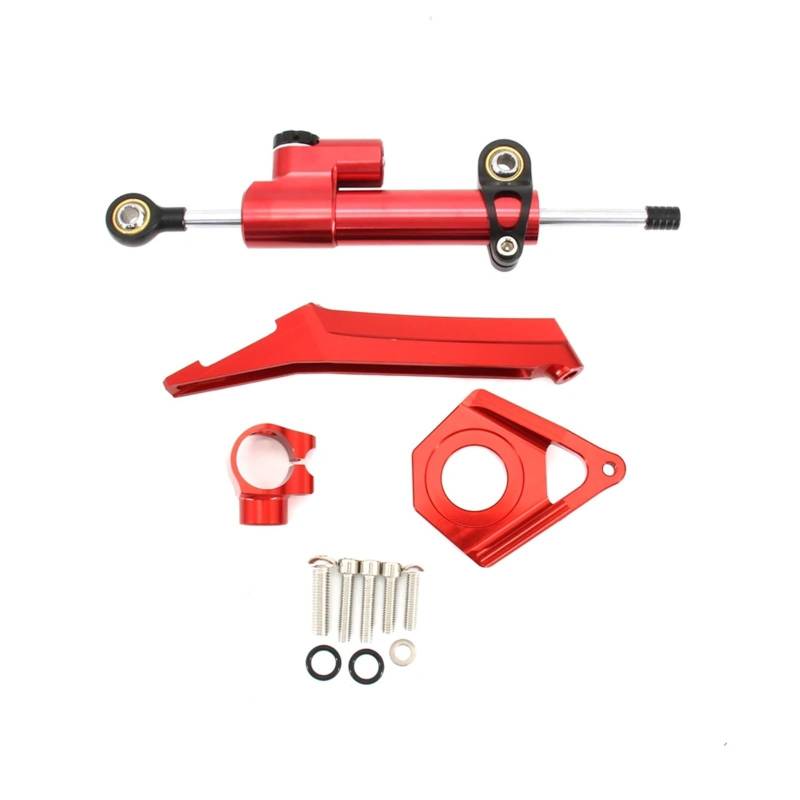 Für Y┐AMAHA YZF R6 YZF600 2003 2004 2005 CNC-Lenkungsdämpferstabilisator Lineare Sicherheitssteuerung Stoßdämpferrichtung mit Halterung Motorrad Lenkungsdämpfer(Q) von BOSDF