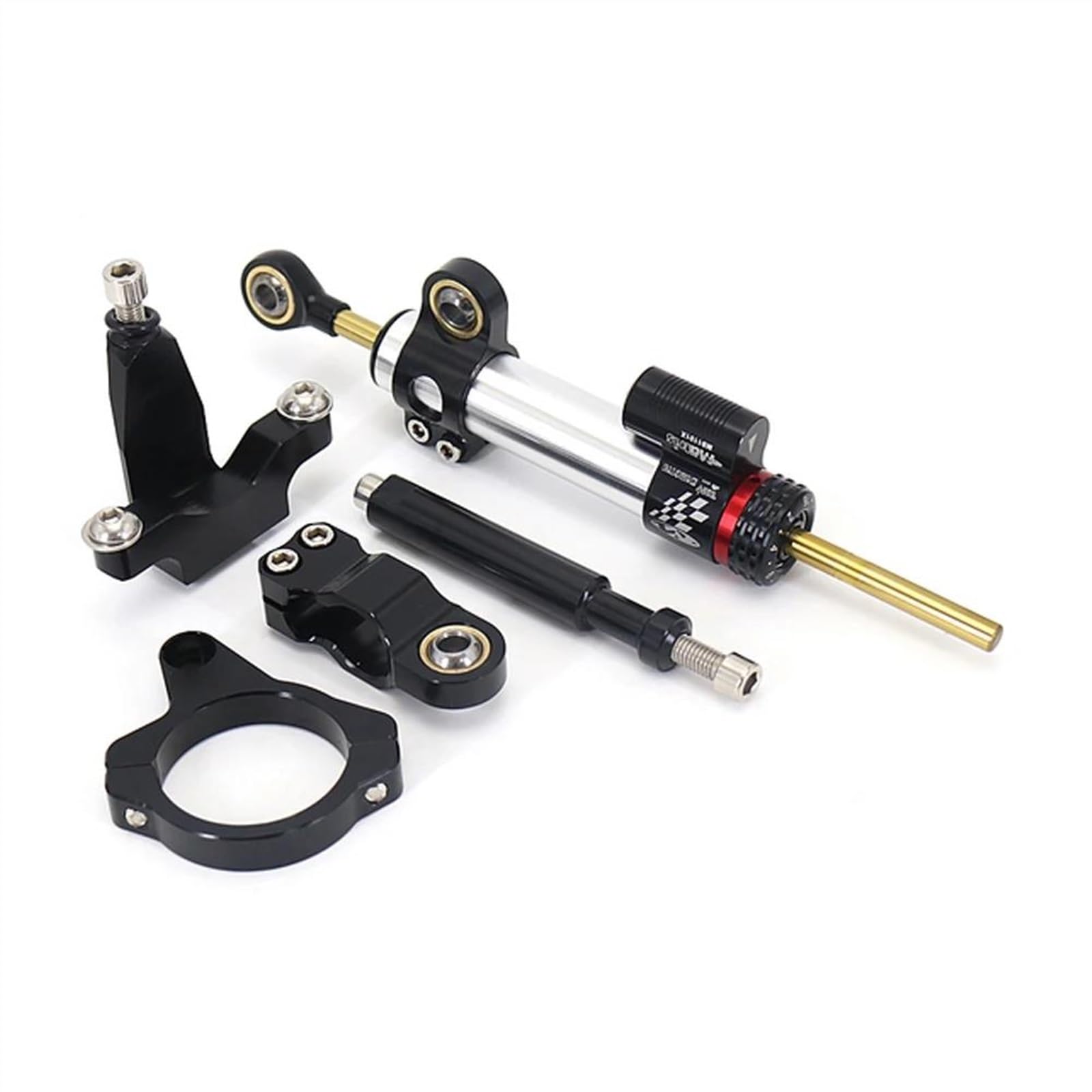 Für Y┐amaha YZF R7 YZF R7 2021 2022 2023 Motorrad Zubehör CNC Lenkung Dämpfer Stabilisator Halterung Montage Kit Motorrad Lenkungsdämpfer(Q) von BOSDF