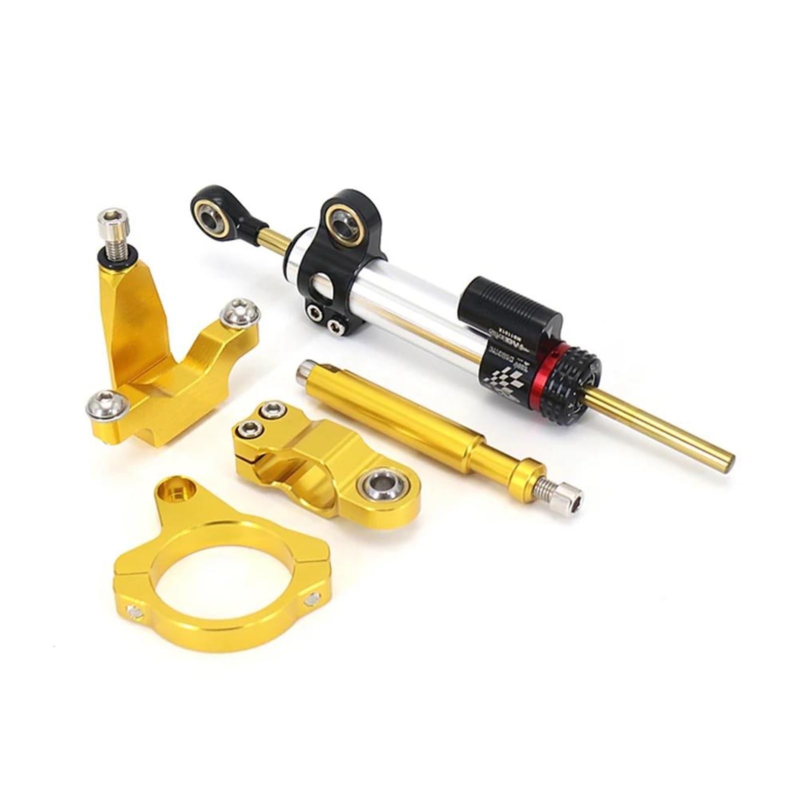 Für Y┐amaha YZF R7 YZF R7 2021 2022 2023 Motorradzubehör Lenkungsdämpfer Stabilisator Halterung Montagesatz Motorrad Lenkungsdämpfer(L) von BOSDF