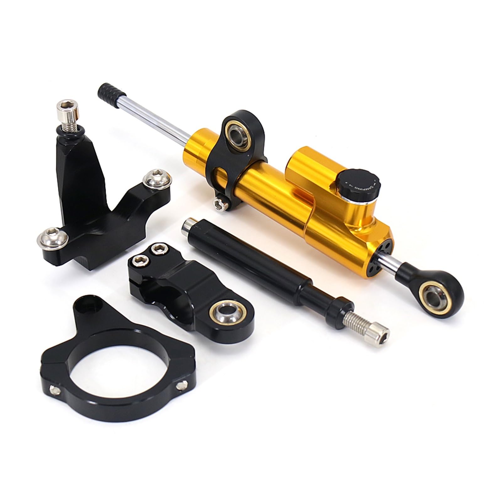 Für Y┐amaha YZF R7 YZF r7 2021 2022 2023 Motorradzubehör Lenkungsdämpfer Stabilisator Halterung Montagesatz Motorrad Lenkungsdämpfer(D) von BOSDF