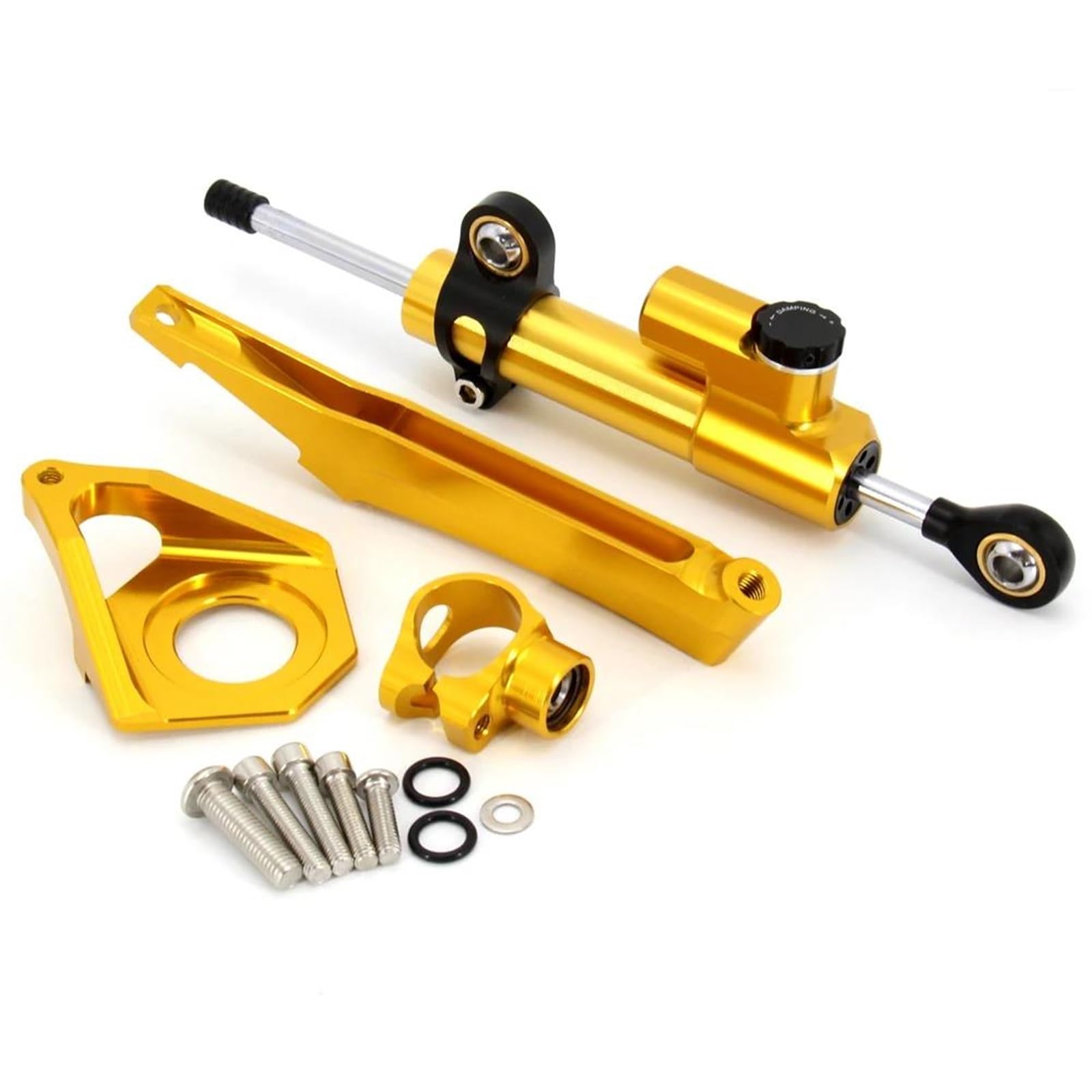 Für Y-AMAHA YZF R6 YZF600 2003–2005, CNC-Aluminium-Motorrad, Motorrad Lenkungsdämpfer(Gold) von BOSDF