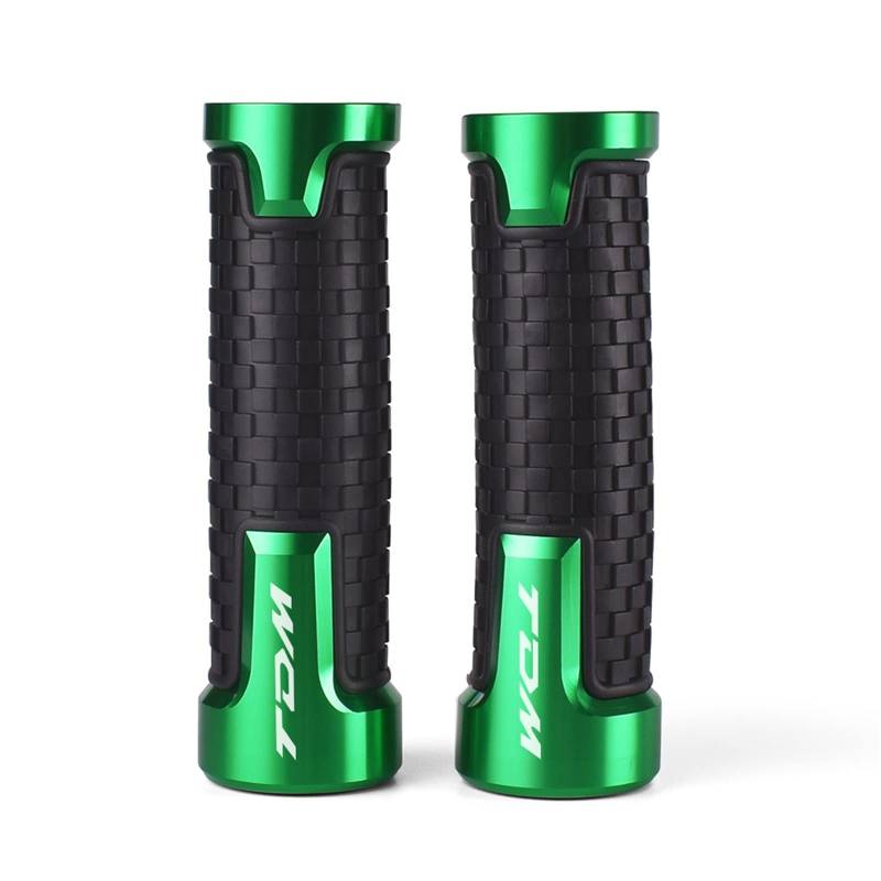 Motorrad Lenkergewichte CNC Aluminium Motorrad Griff Lenker Hand Bar Grip Für Y┐AMAHA TDM 850 TDM850 1991-2020 TDM 900 TDM900 2004-2015 Zubehör(Green) von BOSDF