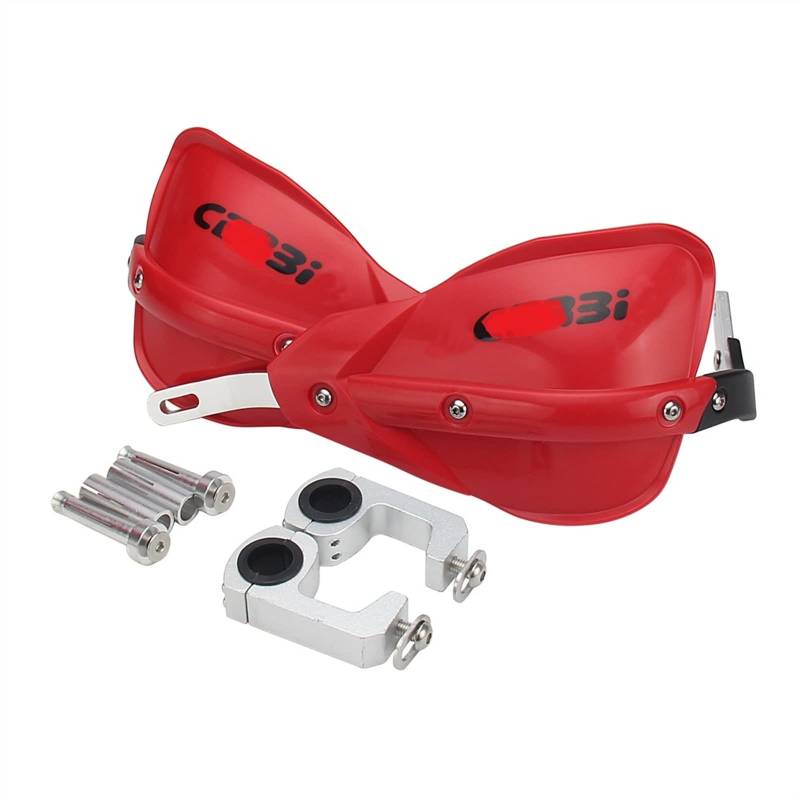 Motorrad Lenkergewichte Für CRF YZ YZF KX KLX KXF WR WRF SX SXF XC EXC TE RMZ Dirt Bike Motorrad 28 mm 22 mm Lenkerschutz Handschutz Handschutz(Red,A) von BOSDF