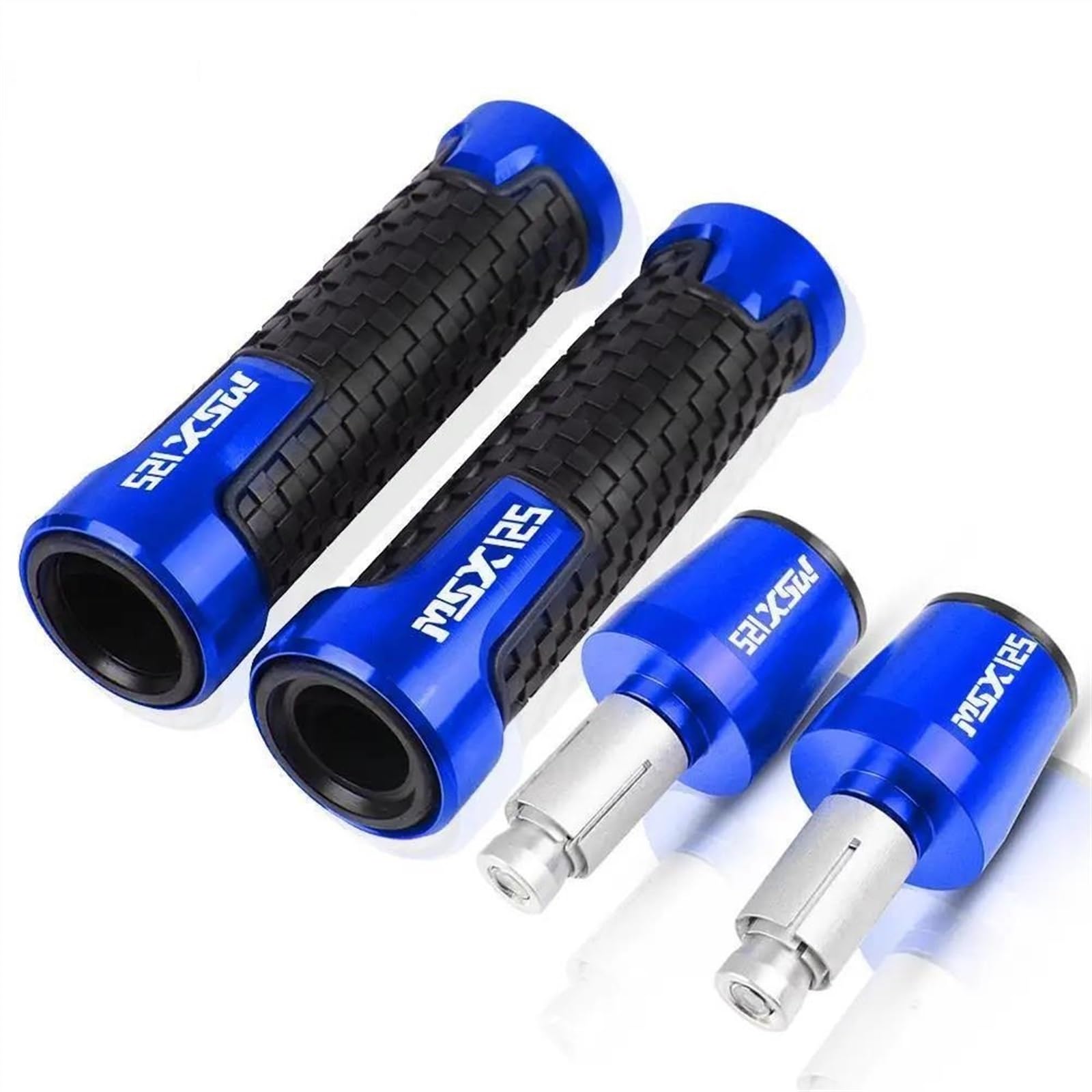 Motorrad Lenkergewichte Für H┐ONDA GROM MSX125 MSX 125 2014 2015 2016 2017 2018 2019 2020 2021 Motorräder Lenkergriffe Stecker Slider Griff Bar Ends(Blue,MSX125) von BOSDF