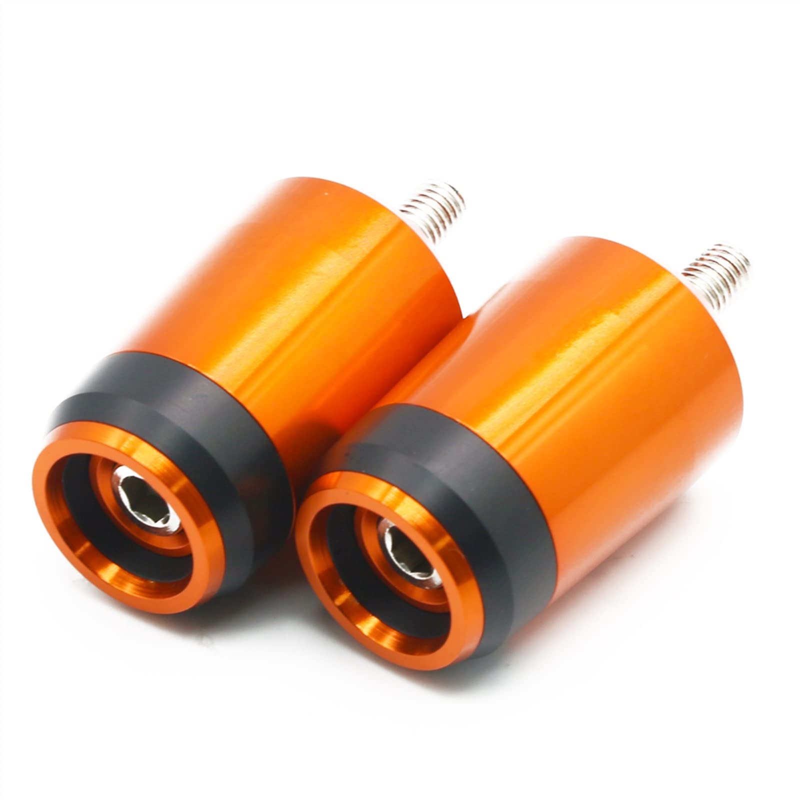 Motorrad Lenkergewichte Für K┐AWASAKI Z400 Z750 Z800 Z900 Z900RS Z1000 Z1000SX Motorrad Universal 7/8'' Lenker Griffe End Kappe Stecker Slider(Orange) von BOSDF