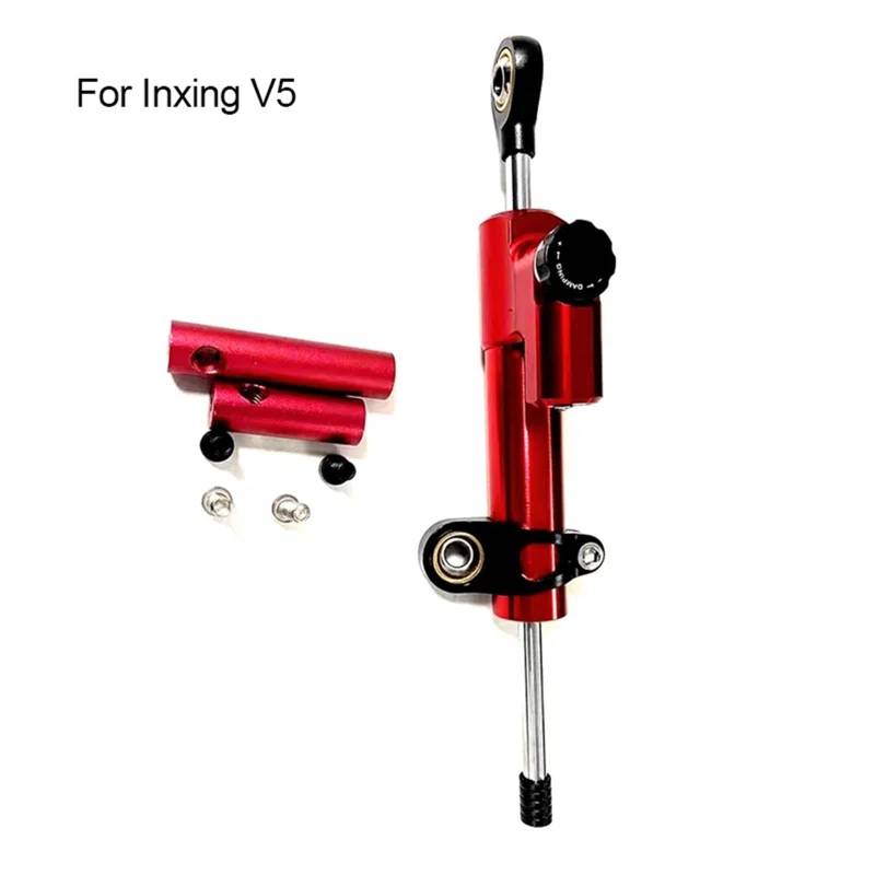 Motorrad Lenkungsdämpfer Für Inxing V7 V5 Elektro-Scooter, Lenkungsdämpfer-Set, Stabilisator-Halterungs-Set, Roller-Stoßdämpfer(V5 Damper Kit) von BOSDF