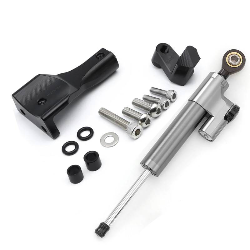 Motorrad Lenkungsdämpfer Für Y┐AMAHA R3 R25 MT25 MT03 2019-2023 CNC Aluminium Lenkungsdämpfer Stabilisator Halterung Montageunterstützung Kit Halter(G) von BOSDF