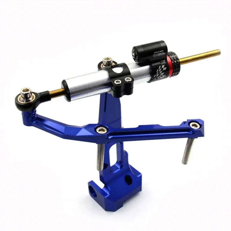 Motorrad Lenkungsdämpfer Für Y-amaha MT-09 T-Racer MT 09 T-Racer 900 FJ-09 2015 2016 2017 Dämpfer Stoßdämpfer Stabilisator Lenkungsdämpfer und Halterung(Blue) von BOSDF