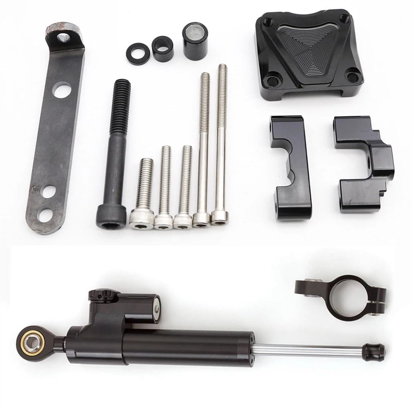 Motorrad Lenkungsdämpfer Für Zero 10X 11X CNC Motorrad Lenkung Stabilisieren Dämpfer Elektrische Roller Zubehör Lenkung Stabilisieren Dämpfer kit von BOSDF