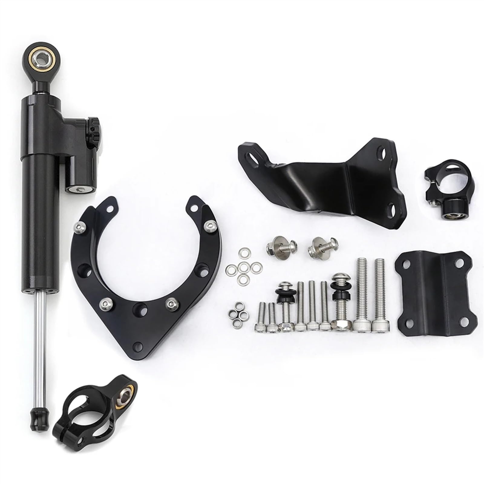 Motorrad Lenkungsdämpfer Passend für Y┐amaha MT07 FZ07 2020–2023, CNC-Aluminium-Lenkungsdämpfer, Motorrad-Stabilisierungsdämpferhalterungs-Montagesatz(C) von BOSDF