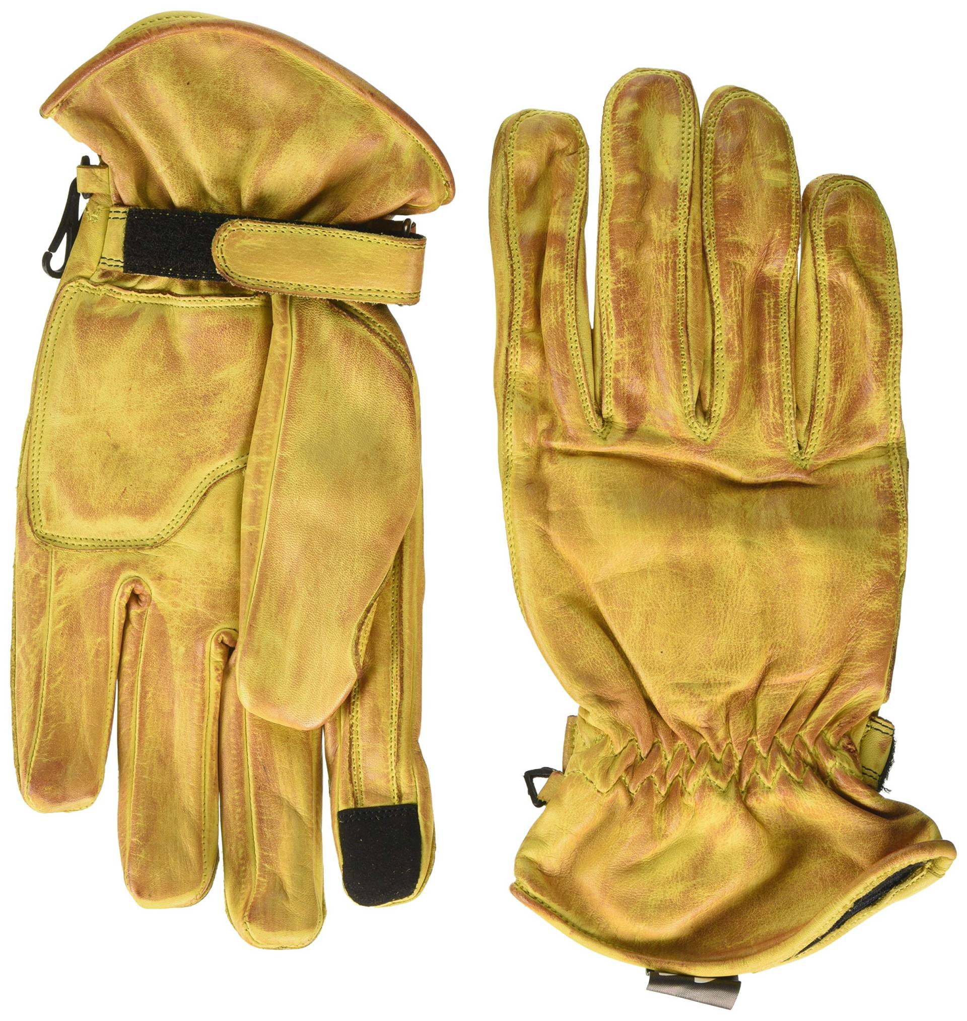 BOSmoto Motorradhandschuhe Leder Retro Old School von BOSMOTO