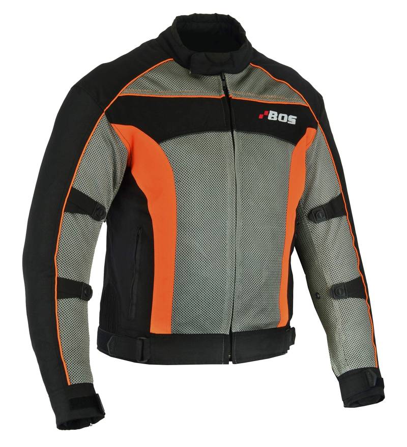 BOSmoto Herren Motorradjacke mit Protektoren und Reflektoren, Textil Motorrad Jacke aus 3D Mesh, Wasserdicht herausnehmbaren Membran (M) von BOSmoto