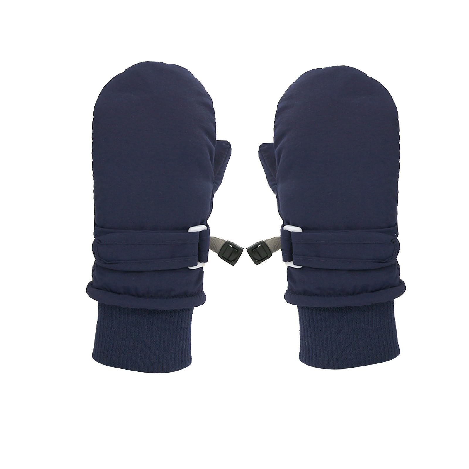 BOTCAM Kinder Säugling Mädchen einfarbig Komfort Fäustlinge Winterhandschuhe Handschuhe Junge 140 (Navy, S) von BOTCAM