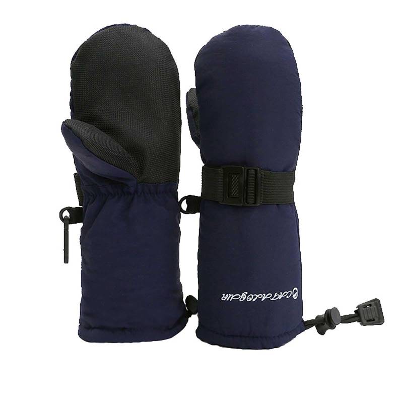 BOTCAM Kinder Säugling Mädchen einfarbig Komfort Fäustlinge Winterhandschuhe Handschuhe Warm Kinder Wasserdicht (Navy, M) von BOTCAM