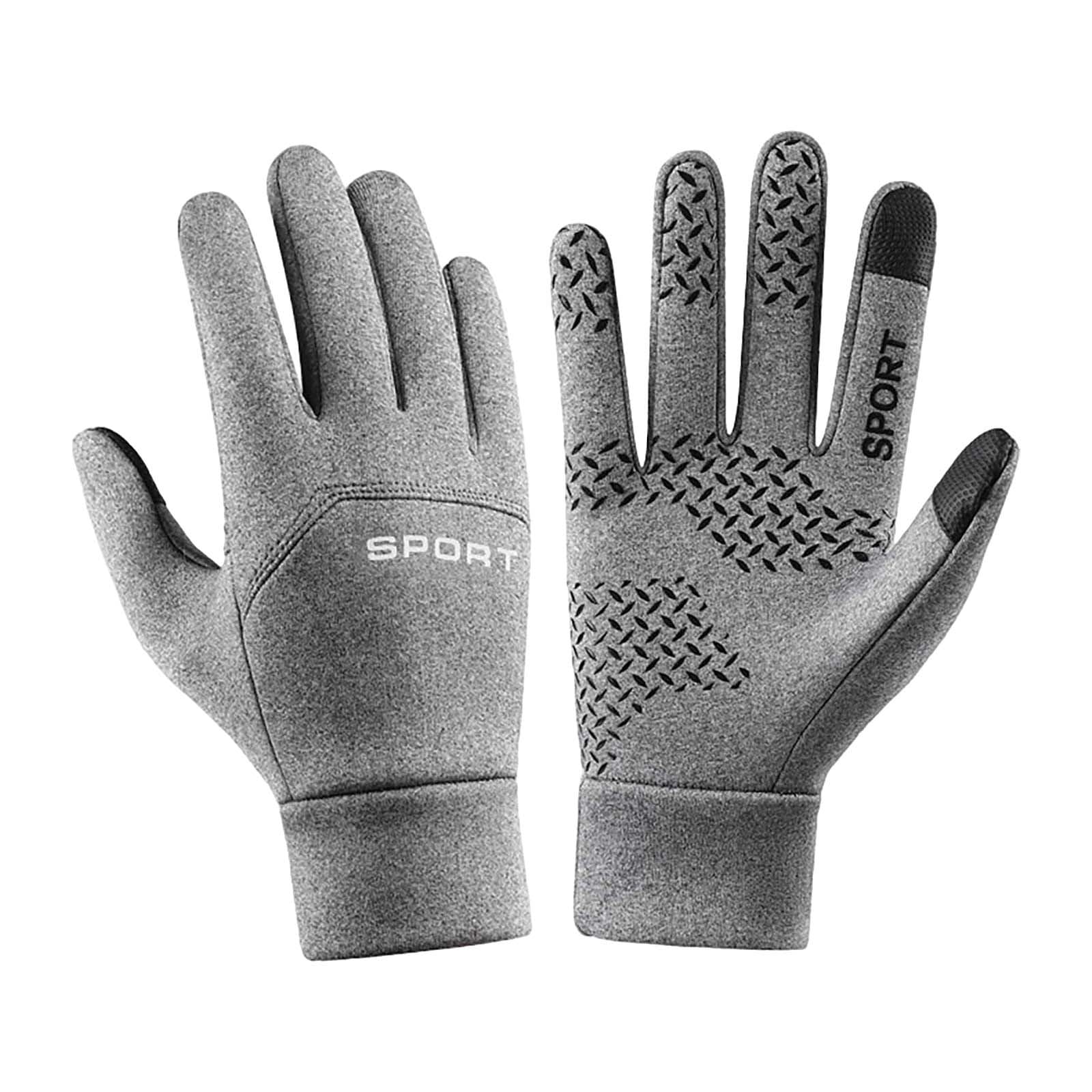 BOTCAM Winter USB Heated Warm Gloves Heated Hand Warm Hiking Driving Running Cycling Damenhandschuhe Warm (Grey, L) von BOTCAM