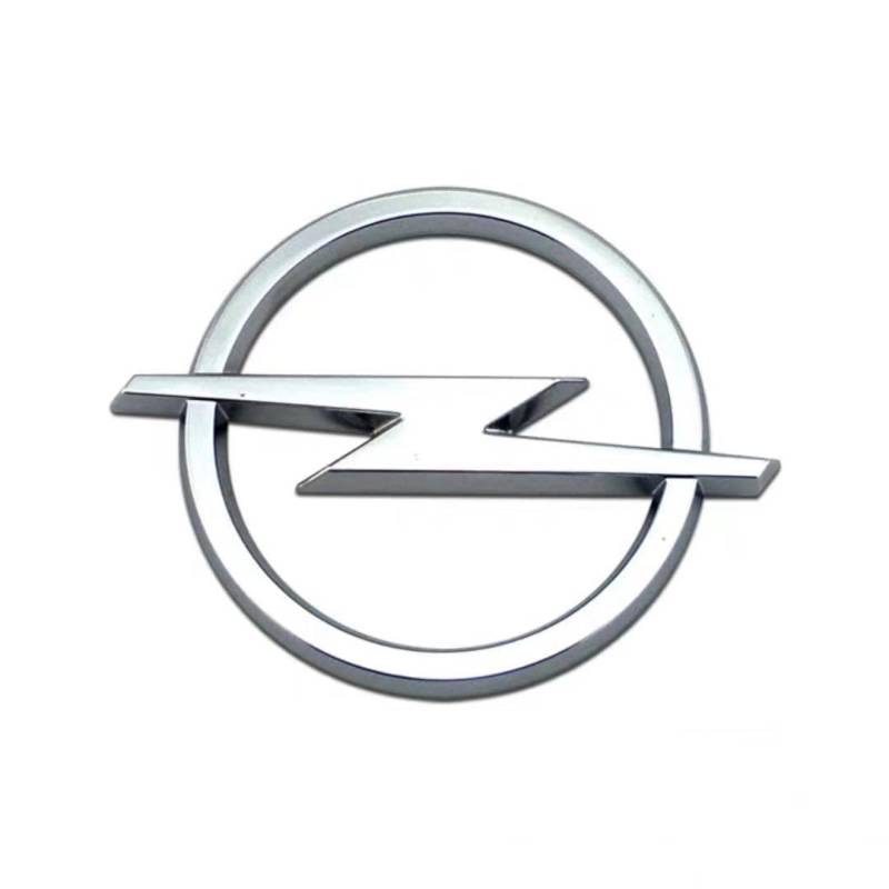 Auto-Embleme für Opel Insignia 2009–2017, Chrom-ABS-Logo-Abzeichen, Motorhauben-Kofferraum-Emblem, Ersatz-Auto-Frontgrill-Emblem, Außenzubehör, vordere und hintere Kofferraum-Autoverkleidung von BOTIZR