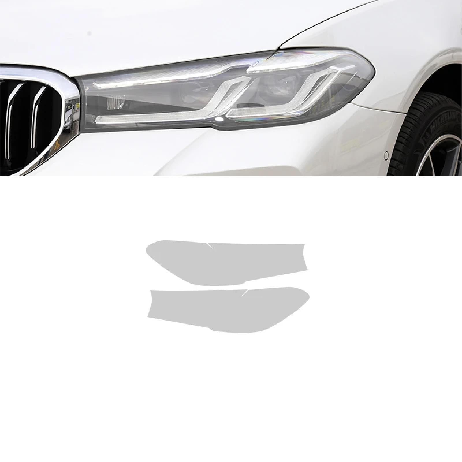 Auto Scheinwerfer Schutzfolie Frontlicht Transparent TPU Aufkleber, für BMW F30 G30 G20 F40 F22 F32 F10 G32 G11 F44 F34 F07 F36, Auto Scheinwerfer Film Zubehör von BOVROTIN