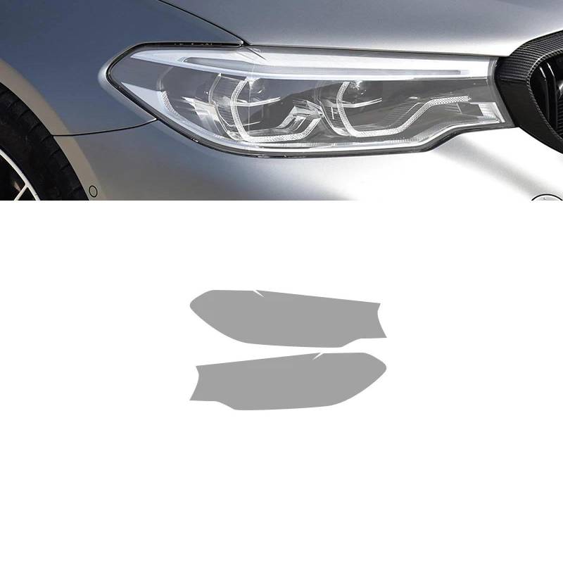 Auto Scheinwerfer Tönung Schwarz Schutzfolie Rücklicht Transparent TPU Aufkleber, Für BMW 5er G30 M5 F90 2017-2020, Auto Scheinwerfer Film Zubehör von BOVROTIN