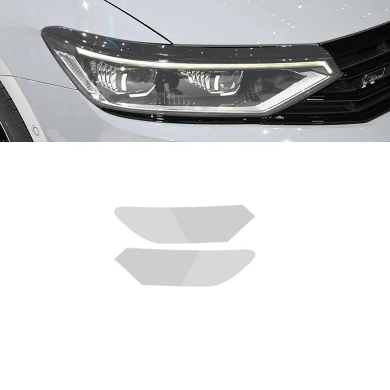 Auto Scheinwerfer Tönung Schwarz Schutzfolie Rücklicht Transparent TPU Aufkleber, Für VW Passat B8 2015-2020 Nms, Auto Scheinwerfer Film Zubehör von BOVROTIN