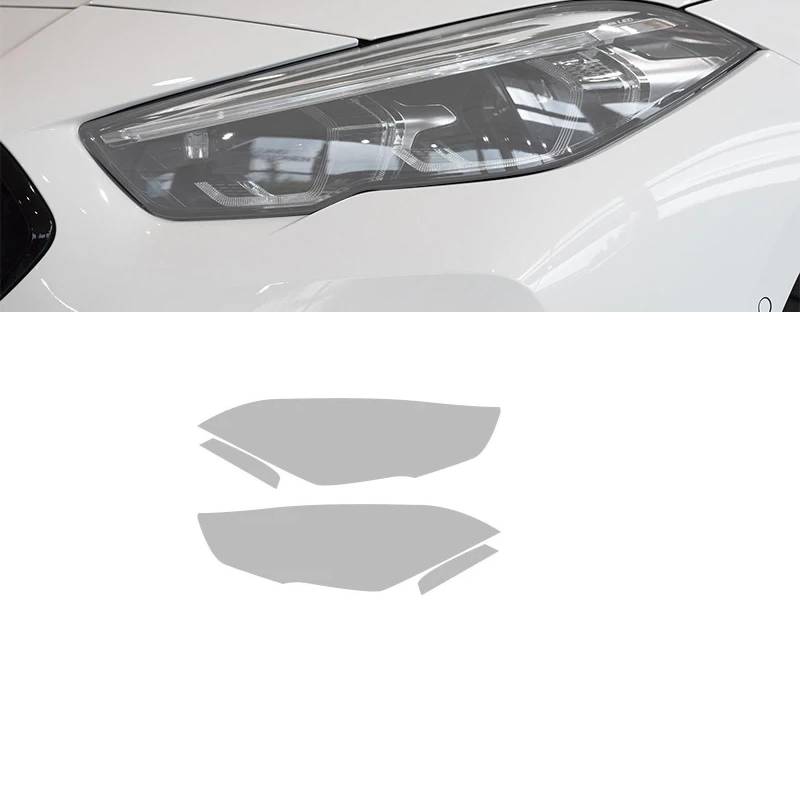 Auto Scheinwerfer Tönung Schwarz Schutzfolie Schutz Transparent TPU Aufkleber, Für BMW 2er F44 Gran Coupe M235i, Auto Scheinwerfer Film Zubehör von BOVROTIN