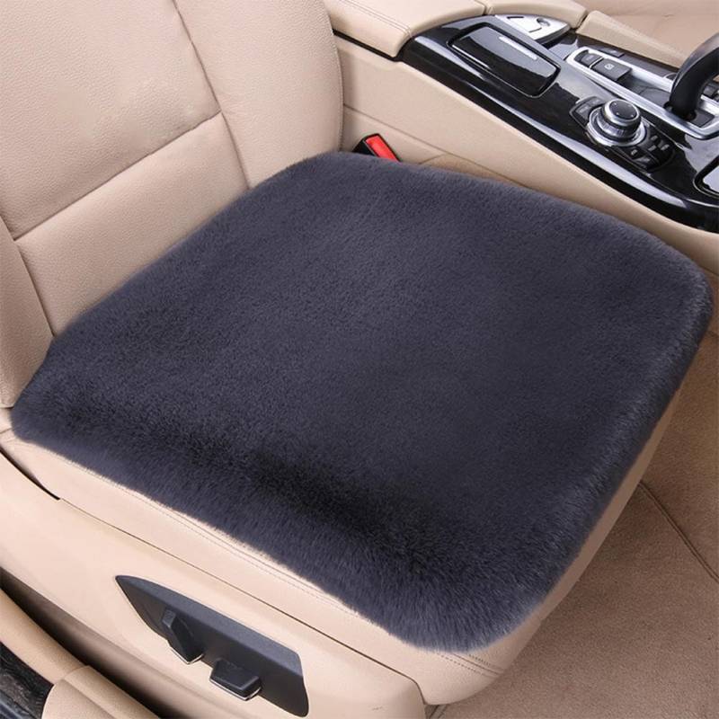 BOWTONG Universal Winter Warm Auto Sitzbezug Kissen Rutschsitz Atmungsaktiv Sitz Autobezug Vorne V8L0 Protektorkissen Auto Pad von BOWTONG