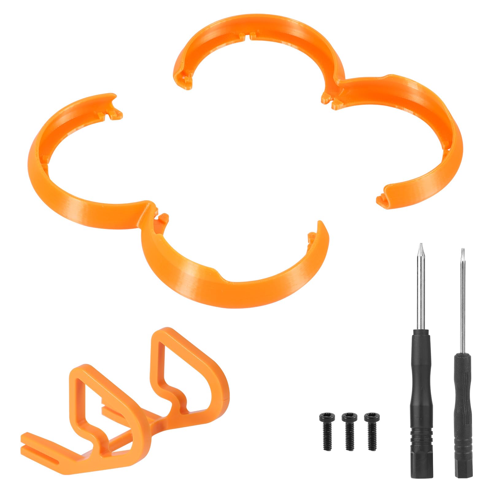 Drohnenschutz Set für DJI Neo, Drohnenzubehör Kunststoff Schutzabdeckung Stoßstangenschutz mit Schraube und Schraubendreher kompatibel mit DJI Neo (Orange) von BOXOB